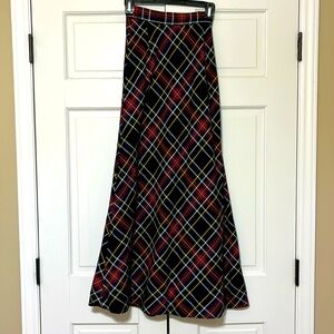 Plaid A-Line Skirt